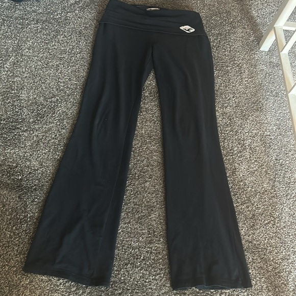 Rare Hollister Y2K fold over yoga pants / flare leggings - Picture 5 of 9